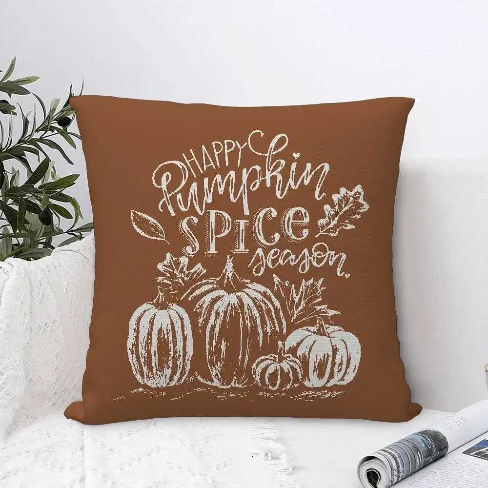 Pillow Case Pumpkin decorative Case Sofa Decorative Home Print Plush Square Throw Decor Cover iving room bedroom 60x60cm C251028