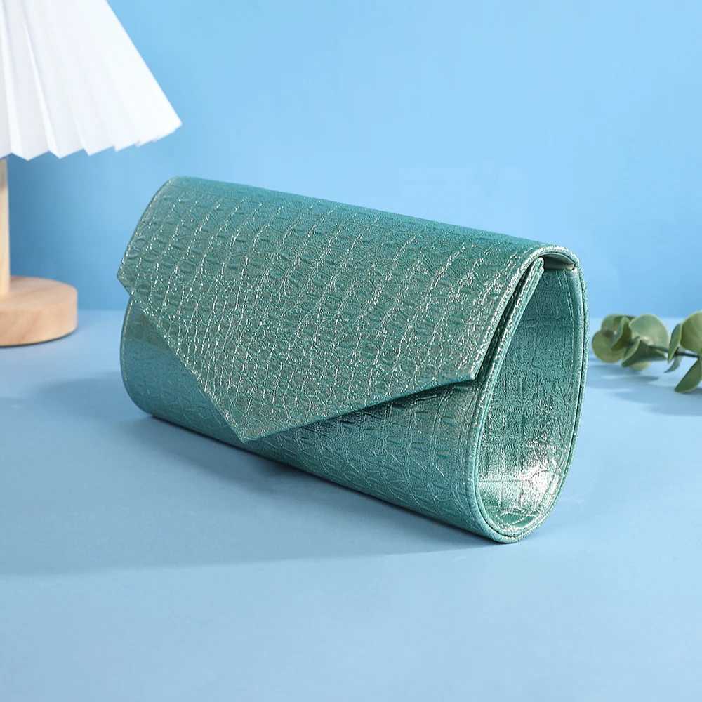Solid Color Fashion Stone Pattern Evening Bag with Metal Chain Shoulder Strap for Wedding Party Banquet Handbag H251027