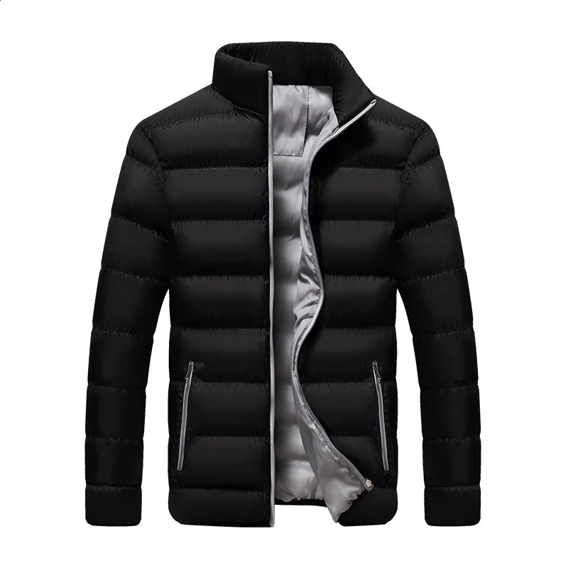 Winter mens thick jacket warm and slimfitting outerwear casual highquality coat 251027