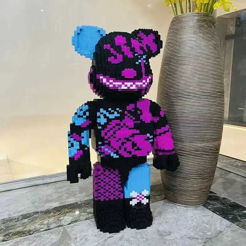 55CM Super Large Series Violent Bear Building Blocks Decoration Small Particle Three Dimensional Assembly Toy Gift L251028