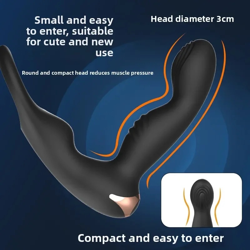 Sex Toys Anal Vibrators Finger Prostate Massage Butt Plug Prostate Stimulator Anus Male Masturbator Plug Sex Toys for Men Gays LL-2123