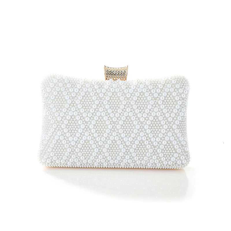 Elegant Pearl Beaded Crossbody Clutch Bag for Women New Style Party Evening One Shoulder Ladies Beaded Purse H251027