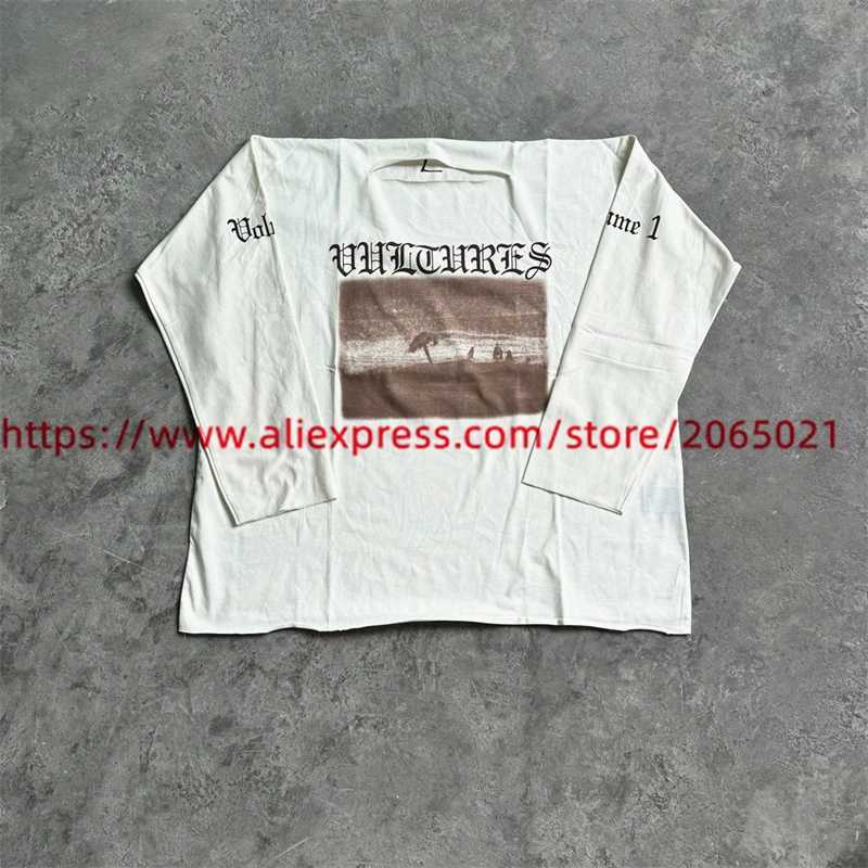 Long Slved Vultures YZY TShirt Men Women 11 Best Quty Digital Printing Oversized T Shirts X251028