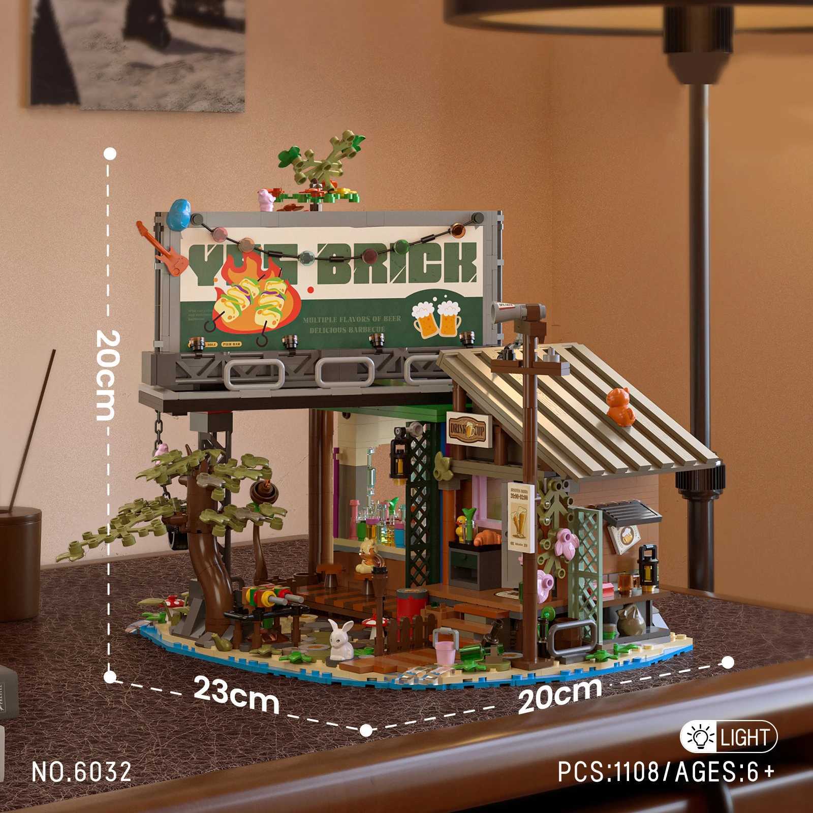 1486PCS 1108PCS Forest House building blocks with LED light Tree Cabin Display Bricks Set Kit for Nature Lovers Adults Kids L251028