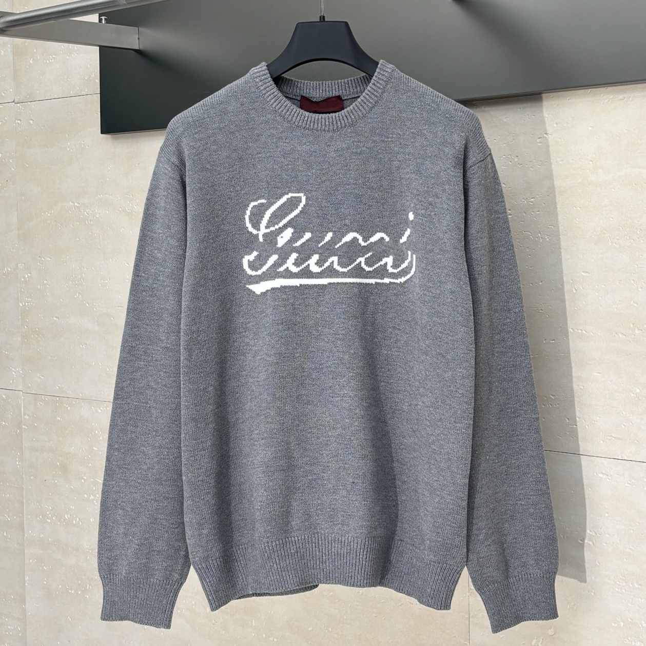 High quality designer men's sweaters, fashionable jacquard letter knit sweaters, pullovers, autumn and winter casual sports round neck warm tops