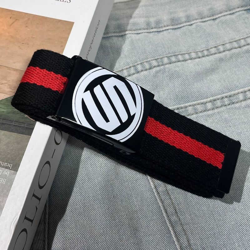 Student Korean-style trendy belts, men's trendy belts, canvas belts for boys, trendy belts for high school and junior high school students and te