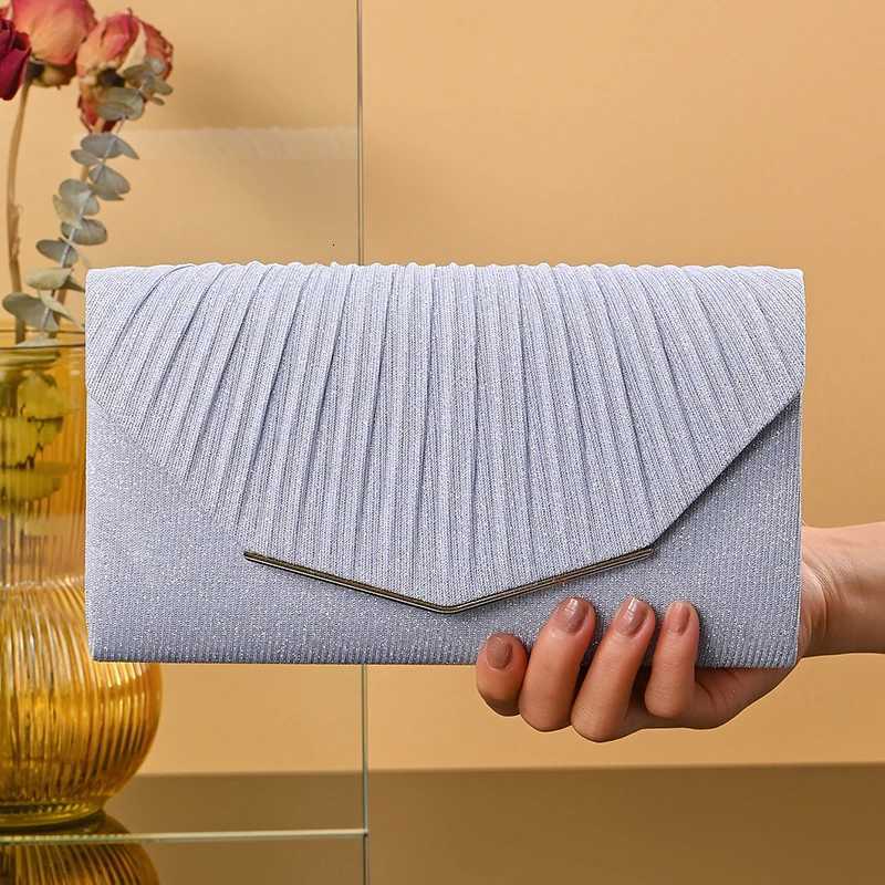 Elegant Womens Wedding Clutch Bag Fashion Handtasche Frau with Glitter Chain Glitter Envelope Evening Bag for Party H251027