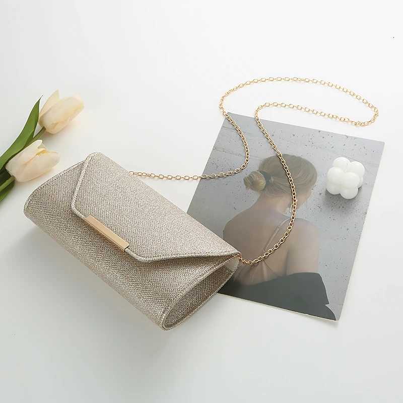 Elegant Storage Handheld Bag with Chain Strap for Party Wedding Dinner Fashionable One Shoulder Crossbody Bag H251027