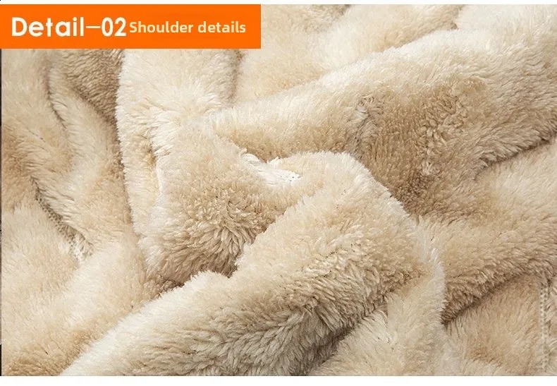 Winter Cotton Clothing Set for Men Thick and Warm Lamb Wool Clothes Pants Full of Twopiece 251027