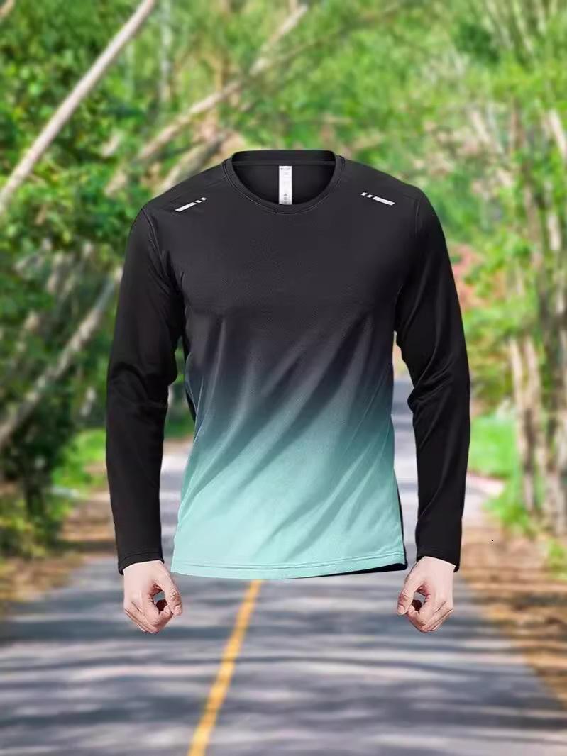 Quick-Dry T-Shirt Breathable, Moisture-Wicking Thin Sports Long Sleeve Loose Fit Gym Clothing, Training Running Shirt, New Top