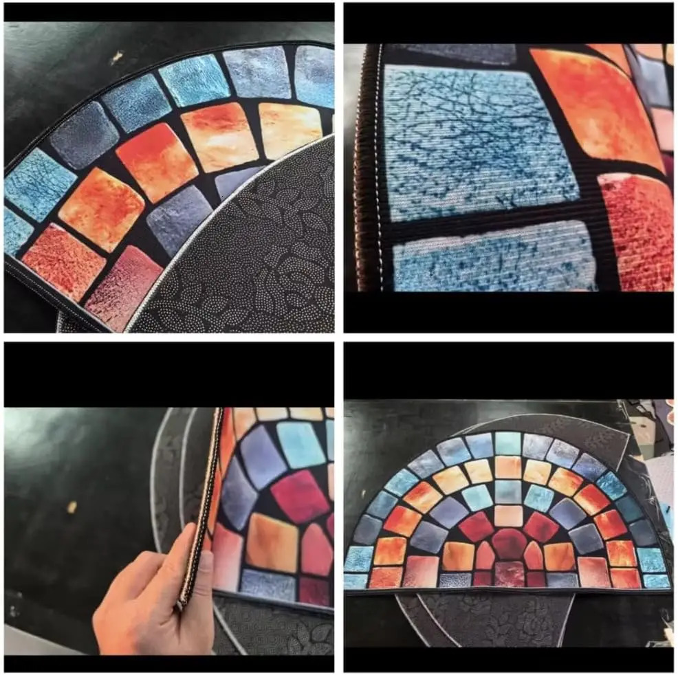 VIKAMA 1PC Retro Pattern Welcome Door Mat Indoor And Outdoor Carpet Home Decoration Bedroom Kitchen AntiSlip Floor 251028