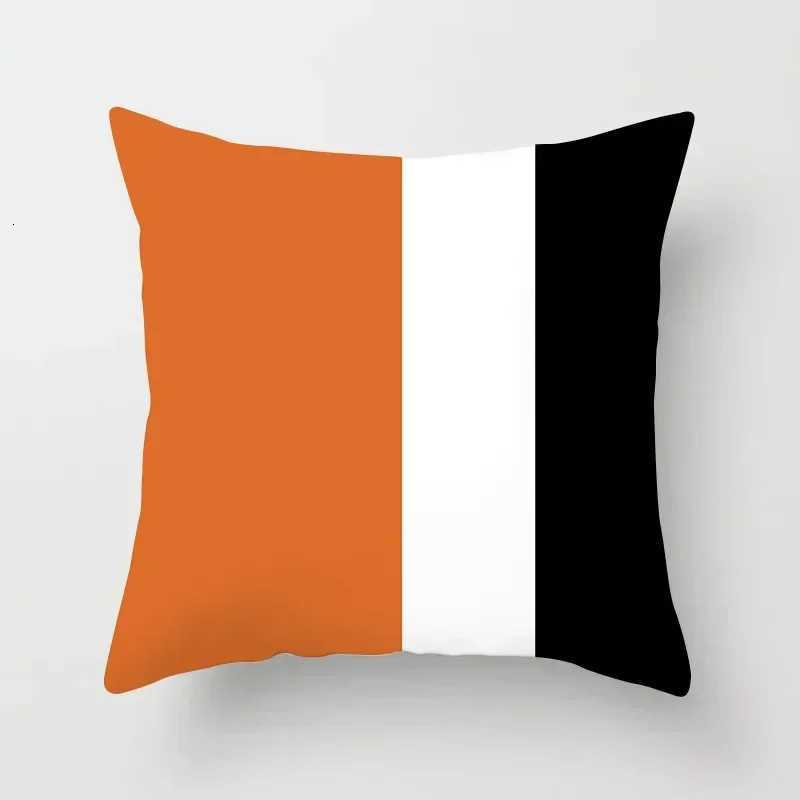 Pillow Case Orange Color Geometric Cushion Covers Horse Pattern Modern Nordic Fashion Simple Covers Decorative Livingroom Sofa Couch C251028