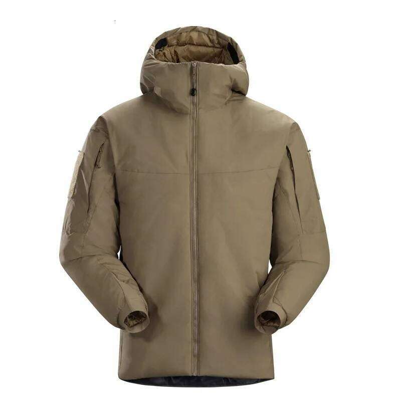 Men's Winter Outdoor Windproof Waterproof Cotton Jaet Thermal Bird Sle Hoody Anti-Freeze Cold-Resistant Coat
