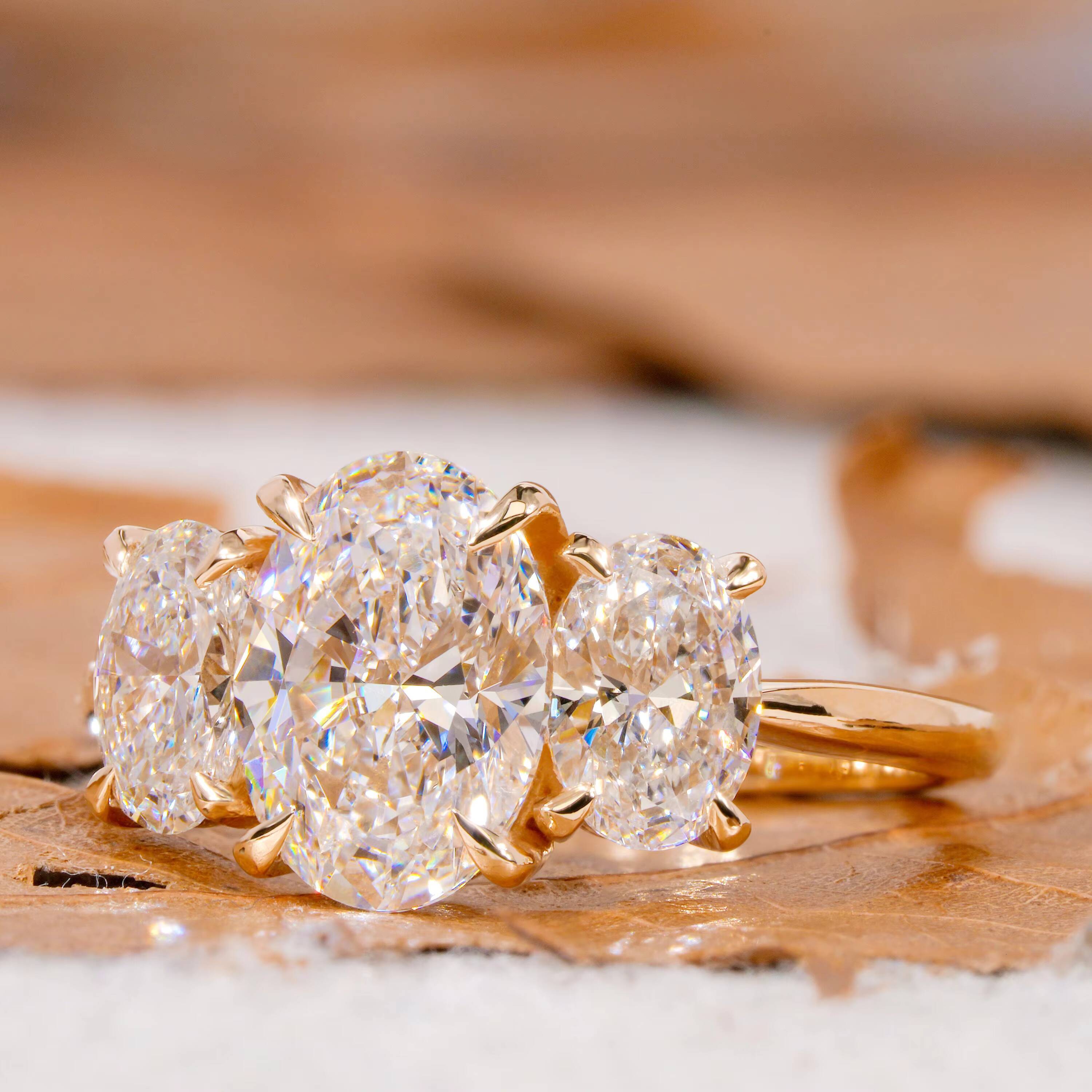 Elisa Jewelry 10ct Flower Engagement Rings Round Lab Diamond Ring White Gold 925 Sterling Silver Wedding Promise Rings