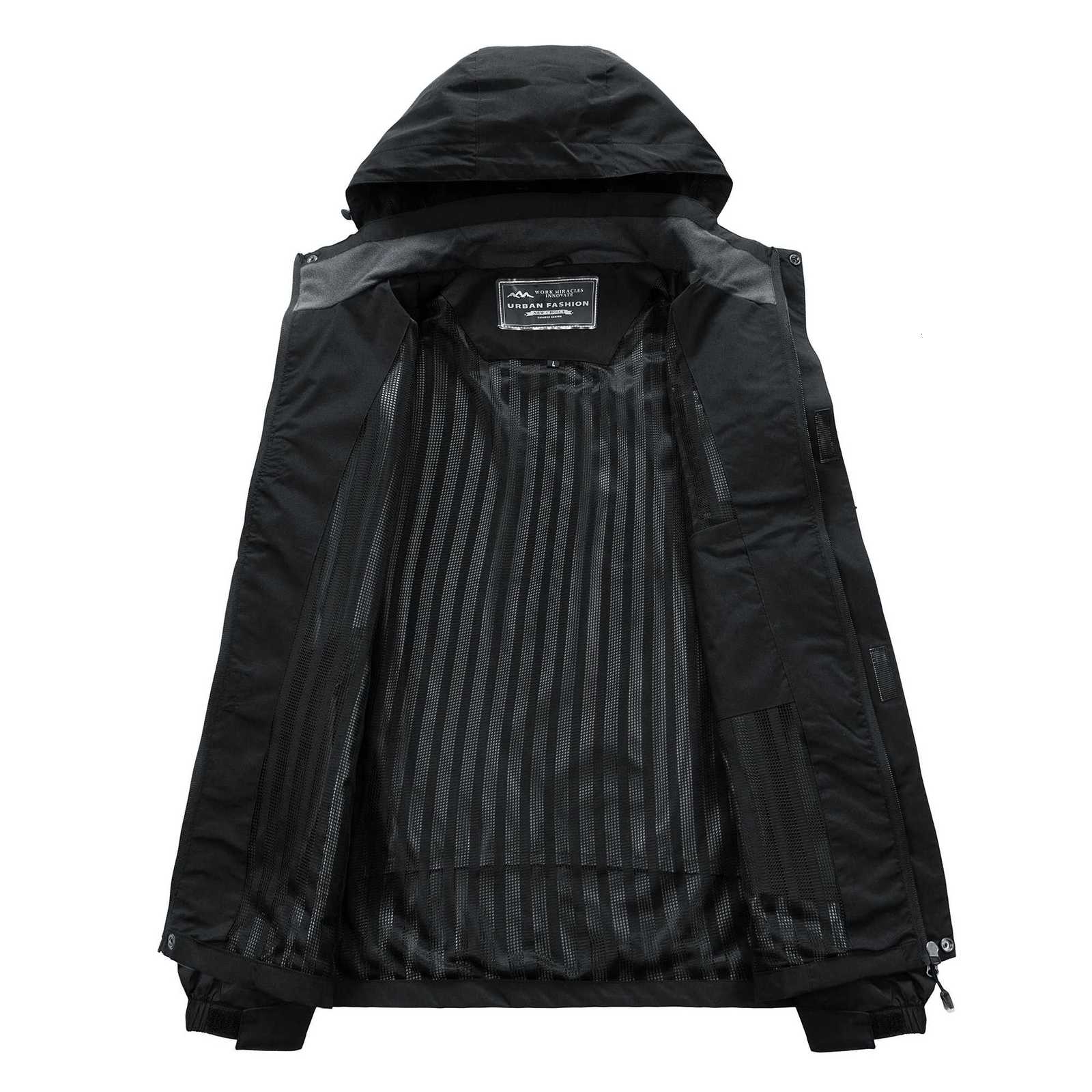 Mens Waterproof Hiking Jacket Large Size Windproof Windbreaker Camping Hunting Running Trekking Fishing Coat Men Outdoor X2510281