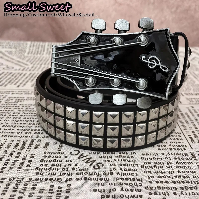 Grunge Punk Rivet Belt Y2K Girls Waistband Belts Gothic MenWomens Steampunk Belt Music Festival Streetwear Accessories Belts 251027