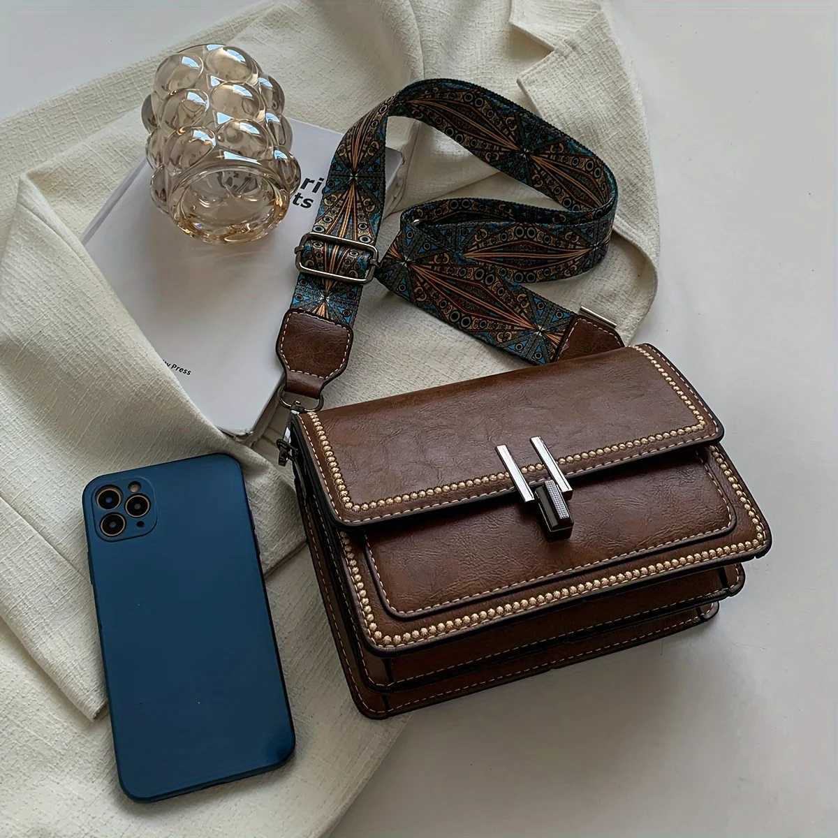 Mini CrossBody Bags for Women Adjustable Strap Small Square Design Purse Fashion Shoulder Bag New Designer Mini Leather BagT251028