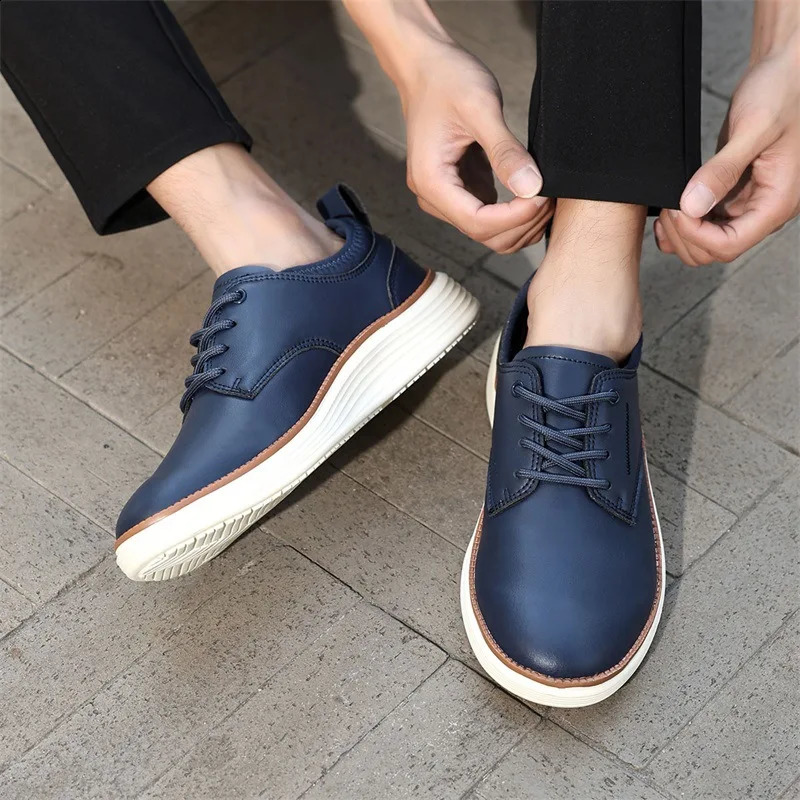 Mens casual shoes Spring and Autumn fashion comfortable leather casual mens shoes Oxford shoes 251023