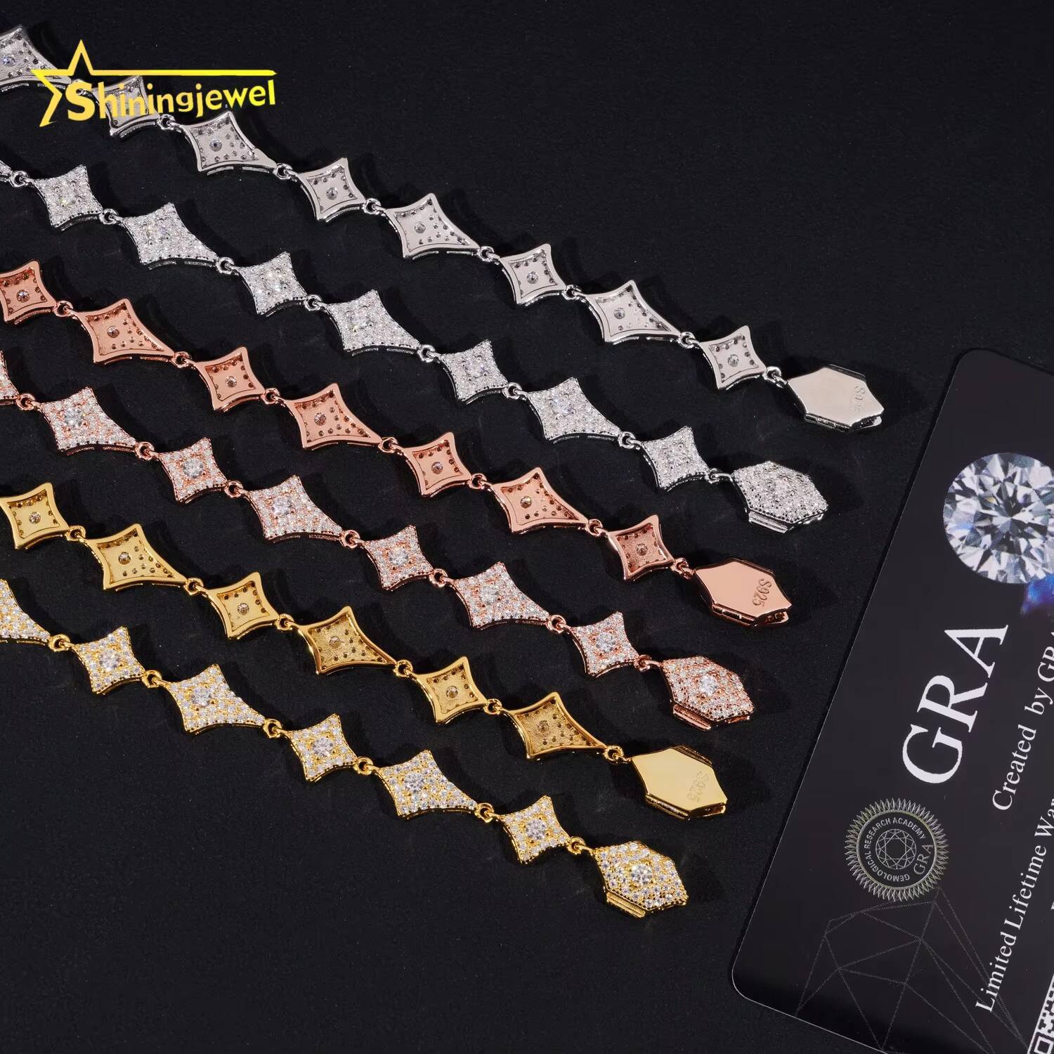 Pass Diamond Tester Women Jewelry Iced Out Solid 925 Silver VVS D Color Moissanite Fashion Bracelet Tennis Bracelets