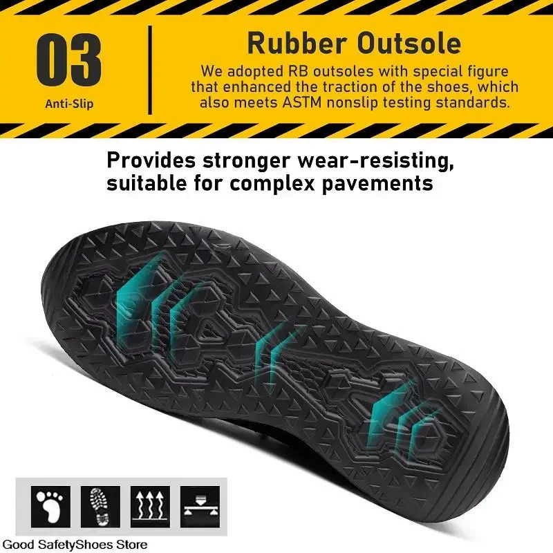 Safety Shoes Men For Work Sneakers Women Men Steel Toe Work Shoes Security Protective Shoes Lightweight AntiSmash AntiPuncture 251023