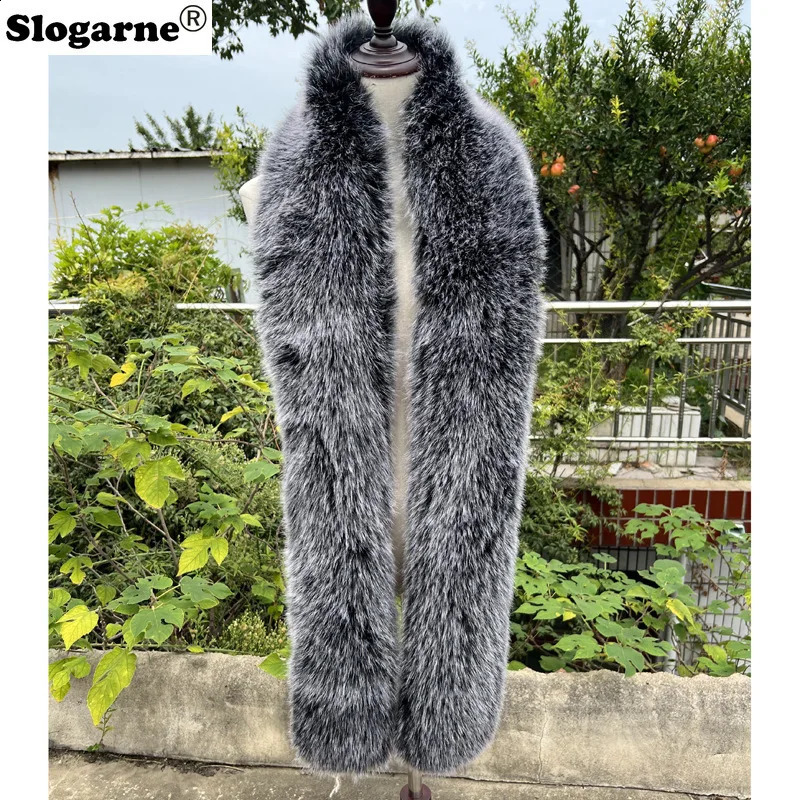 American 180cm Super Long Faux Fox Fur Scarf Winter Women Cosplay Warm Fashion Neck Decor Fluffy Shawl Wrap Furry Scarves 251023
