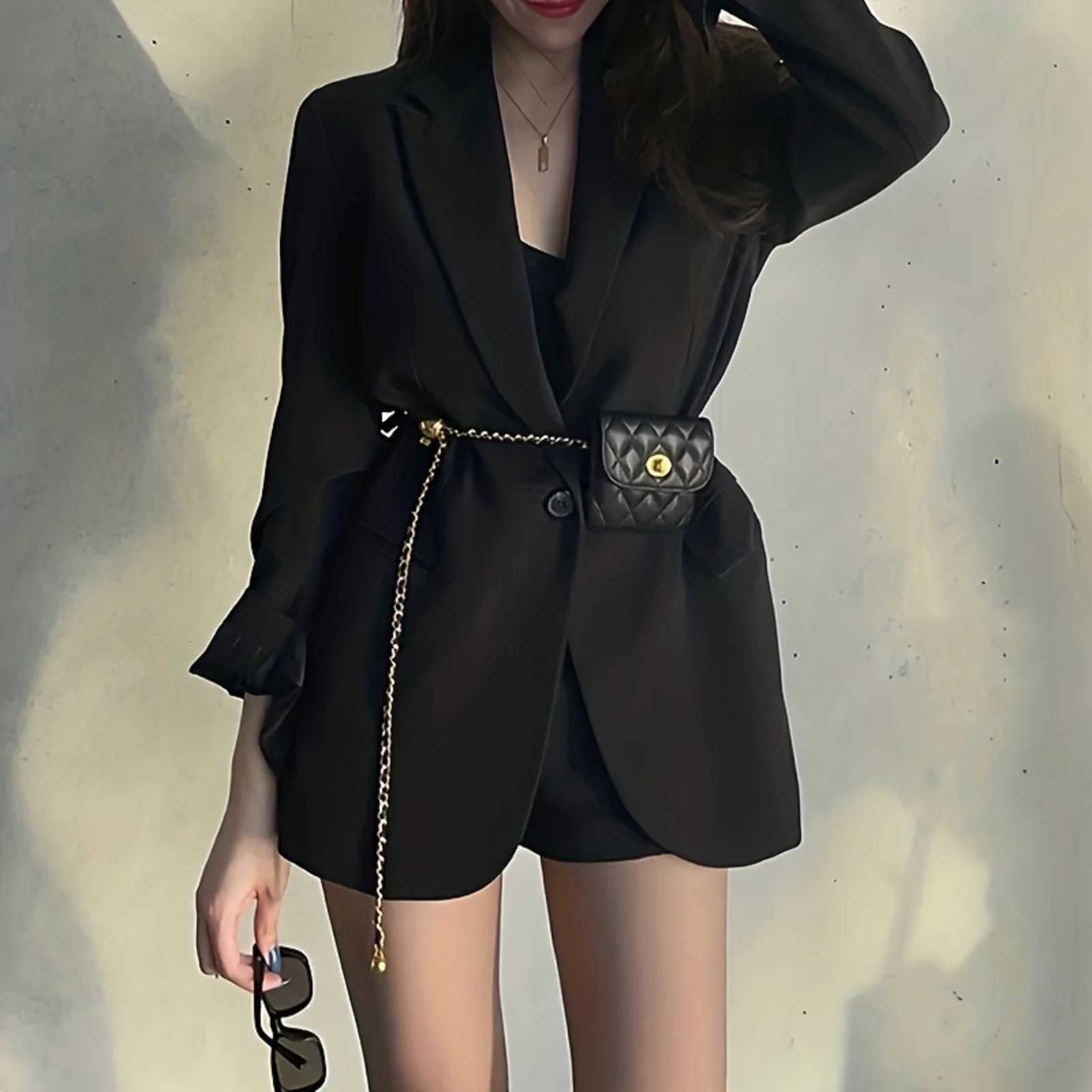 Leather Chain Waist Bag Shoulder Strap WOMENS Crossbody Bag Waist Wallet Fashion Waist Bag Detachable Play Waist BeltW251028