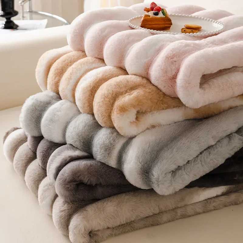 EIFLOYRabbit Plush Sofa Cover Non Slip Towel Blanket Soft Thick Couch Slipcover Winter Universal Furniture Protector C251028