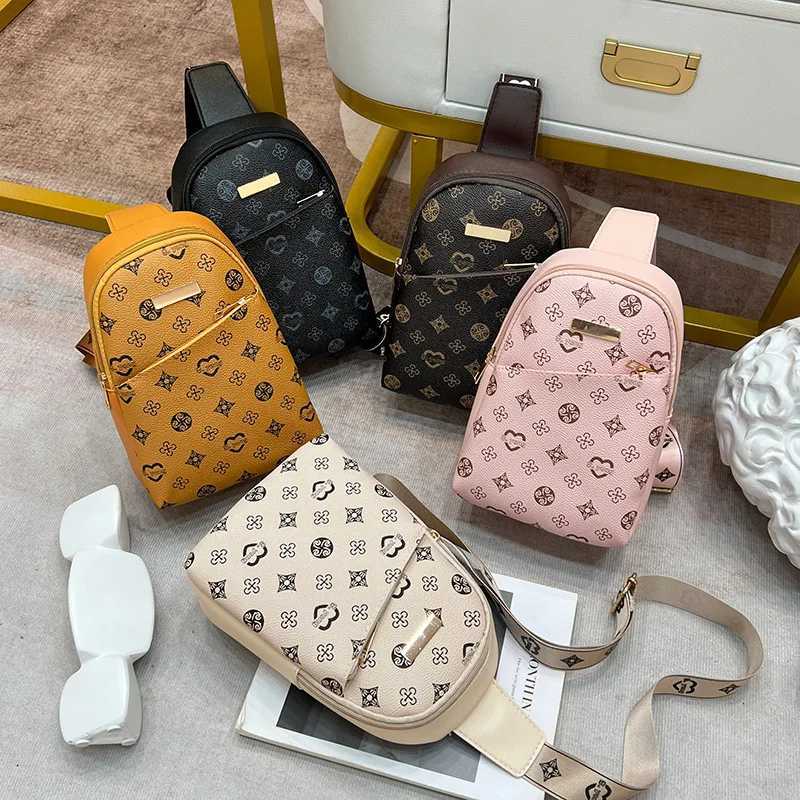 Womens Crossbody New Style Chest Bag 2025 ladeies Bag Womens Crossbody Printed Bag Mens Chest BagW251028