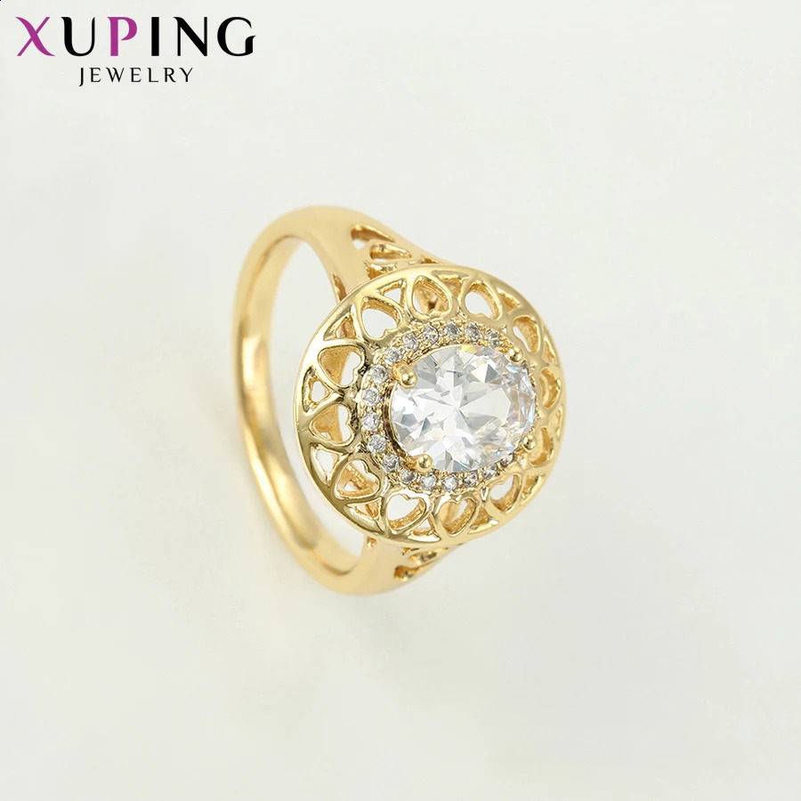 Xuping Big Engagement Ring for Women Jewelry Wedding Arrival Rose Gold Color Plated Gifts Wholesale 16107 251023
