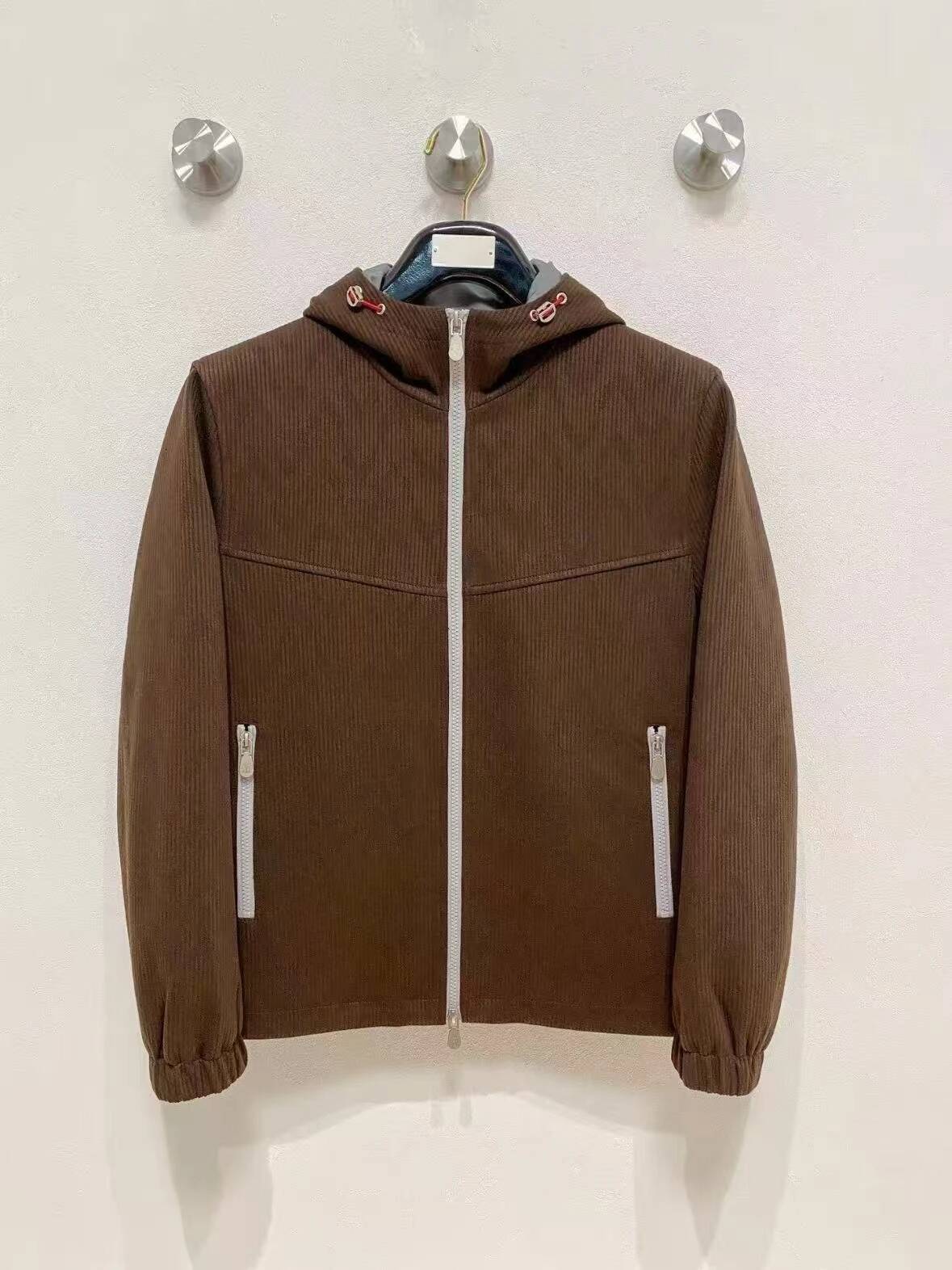 BC Corduroy Hooded Padded Jacket Collar Men's Casual Jacket