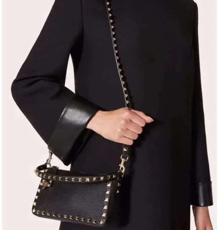 Bag Rivet Decoration Shoulder Bag Designer Classic Flap High Quality Real Leather Square Women Crossbody Bags New Best Seller