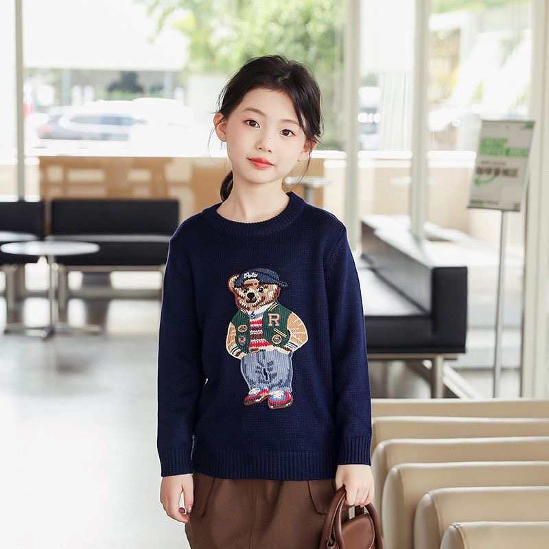 Winter Kids Sweater Toddler Boy Clothes New Style Polos Boys Girls Pullover sweatshirt Childrens warm Hoodie ClothingW251204