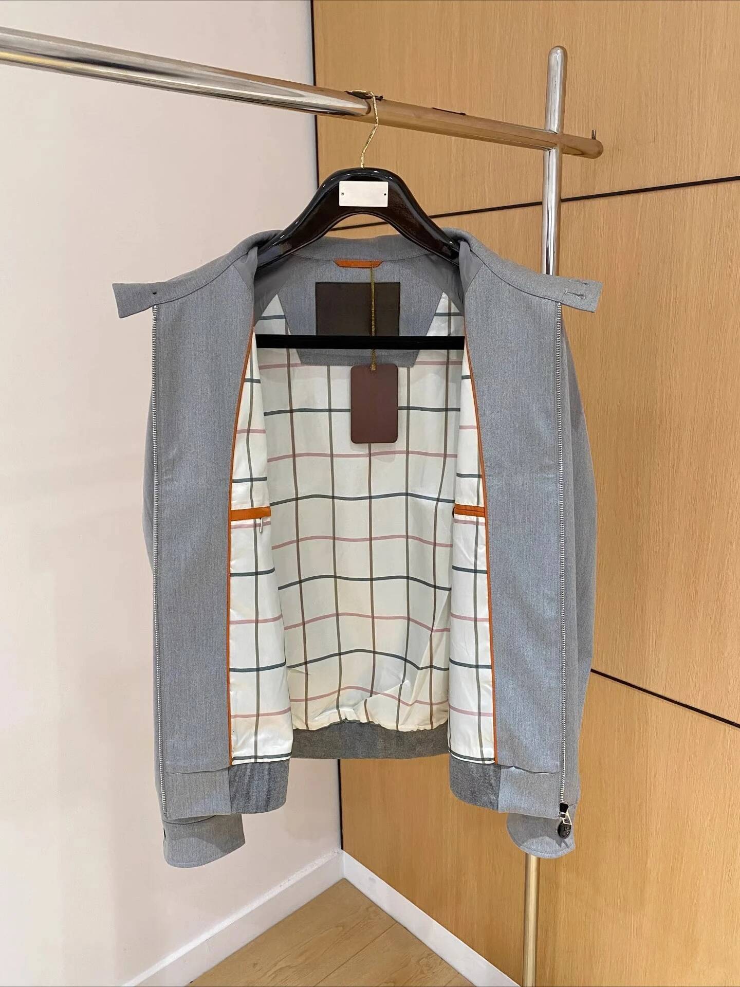 LP 25Aw Contrasting Color Men's Stand-Up Collar Flight Suit Casual Jacket