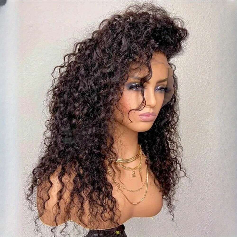 180% Density 26" Twist Synthetic Wig - 13X4 HD Lace Front, Heat Resistant Daily Wear, Elegant Kinky Curly Hair For Women & Men, Versatile Party S