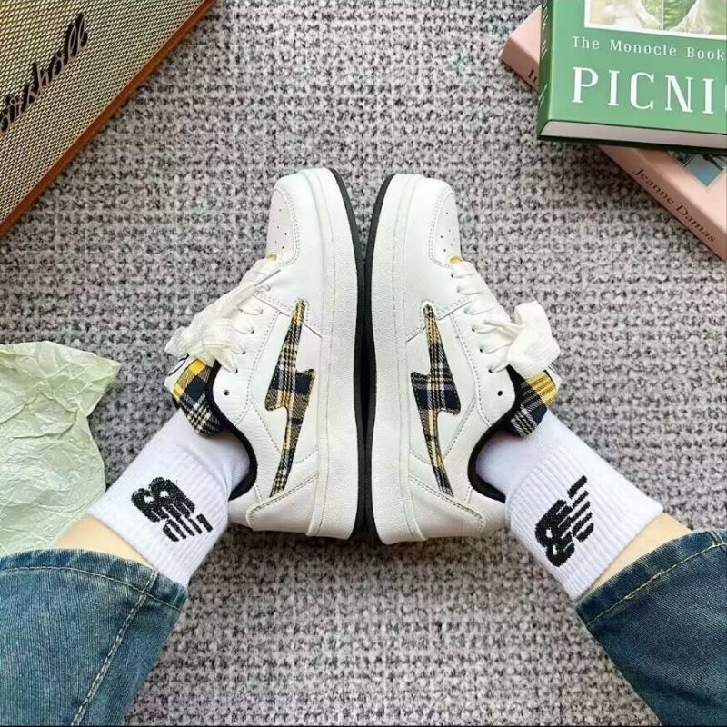 Summer Plaid Mandarin Duck Lightning Bread Shoes Men and Women's Original High Value Breathable High Quality Couple Board Shoes for Men