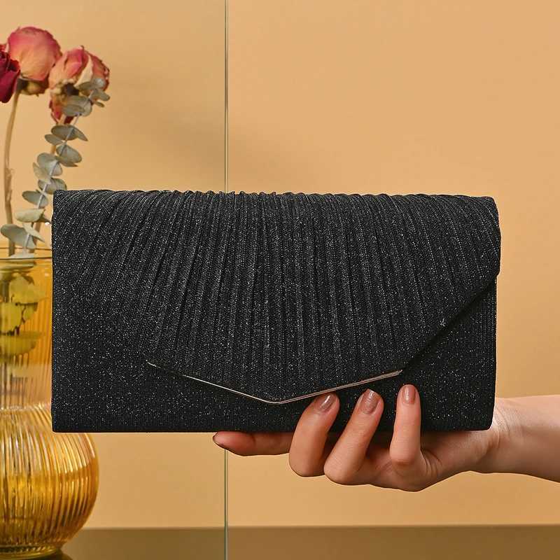 Elegant Womens Wedding Clutch Bag Fashion Handtasche Frau with Glitter Chain Glitter Envelope Evening Bag for Party H251027