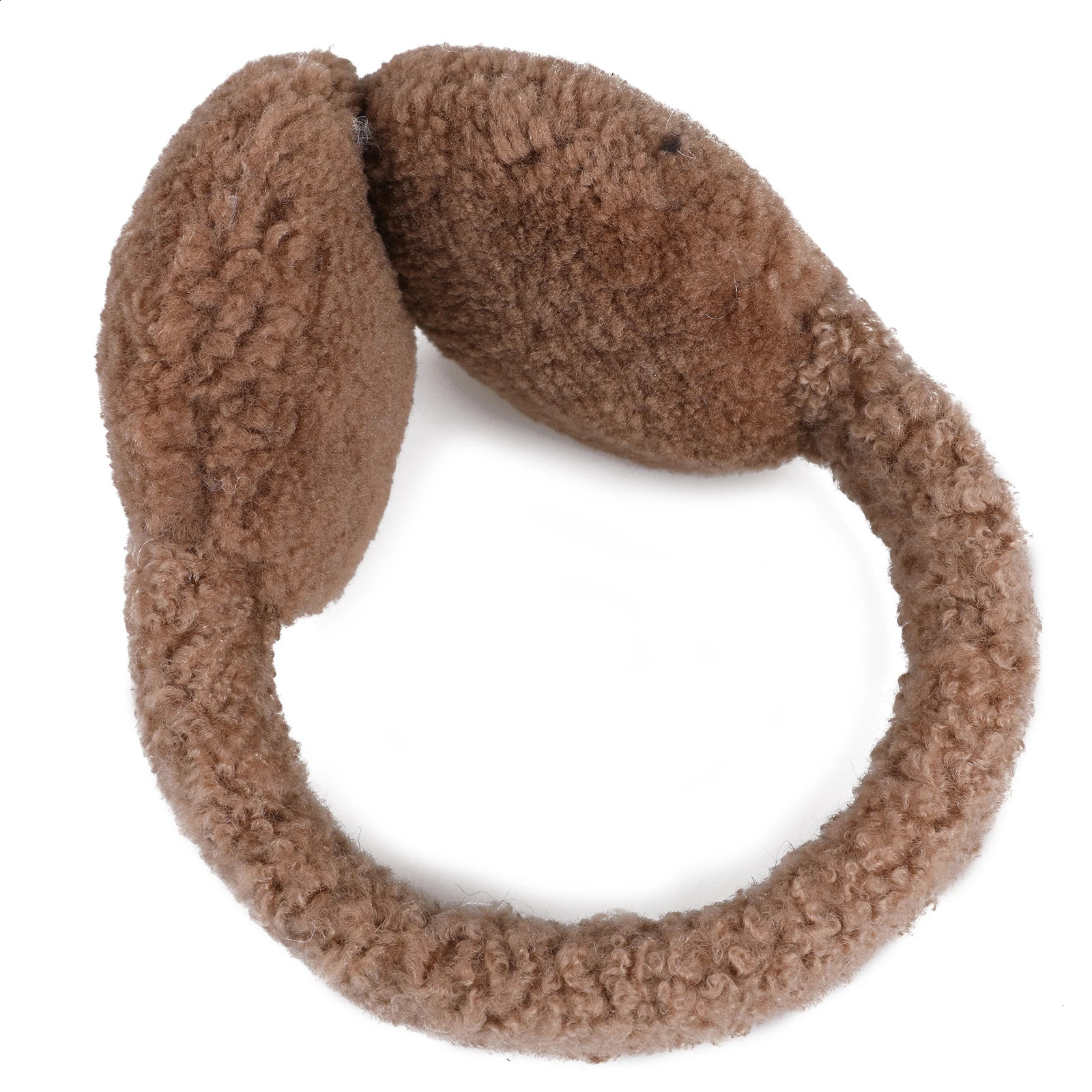 BOONJOVIA Ear Muffs Unisex Genuine Curly Shearling Wool Classic Winter Outdoor Earmuffs for Women Warm Ear Warmers 251027