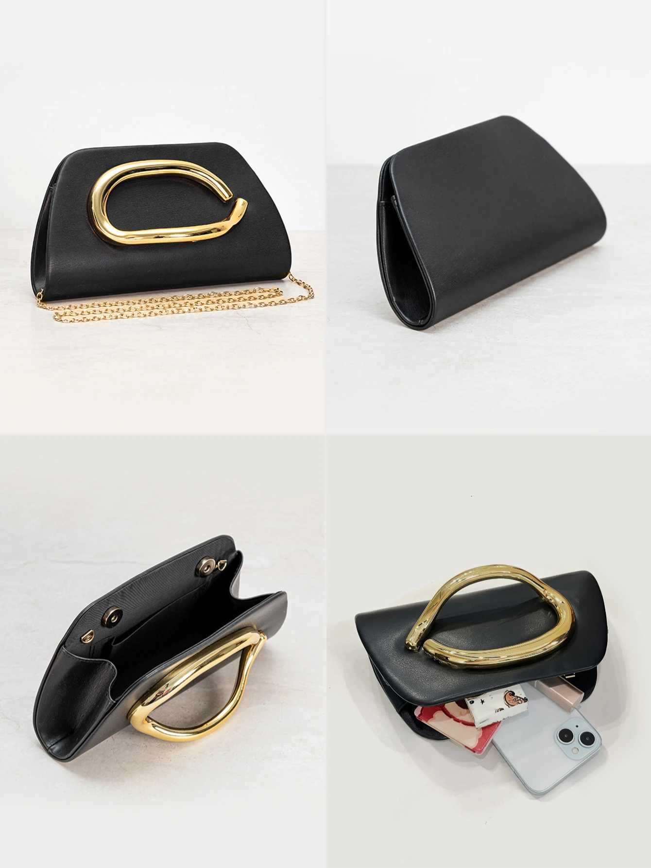 Gold Magnetic Closure Women Evening Bags Designer Handbag And Purse Party Banquet Chain Crossbody Bag Fashion ShoulderBag H251027