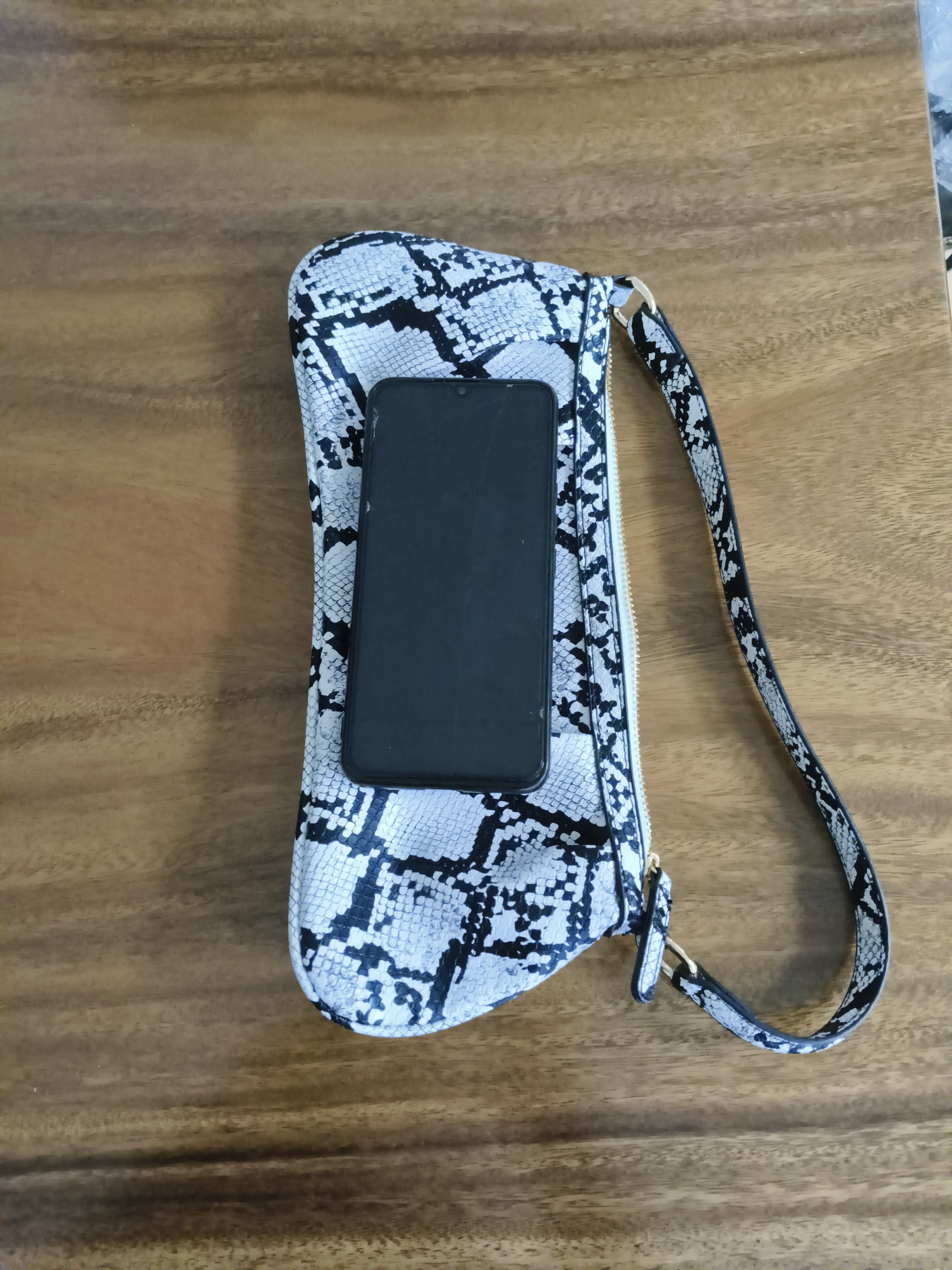 Snakeskin Print Baguette Bag women mini hobo bag fashion elegant lady hobo bag durable PU handbag clutch bag