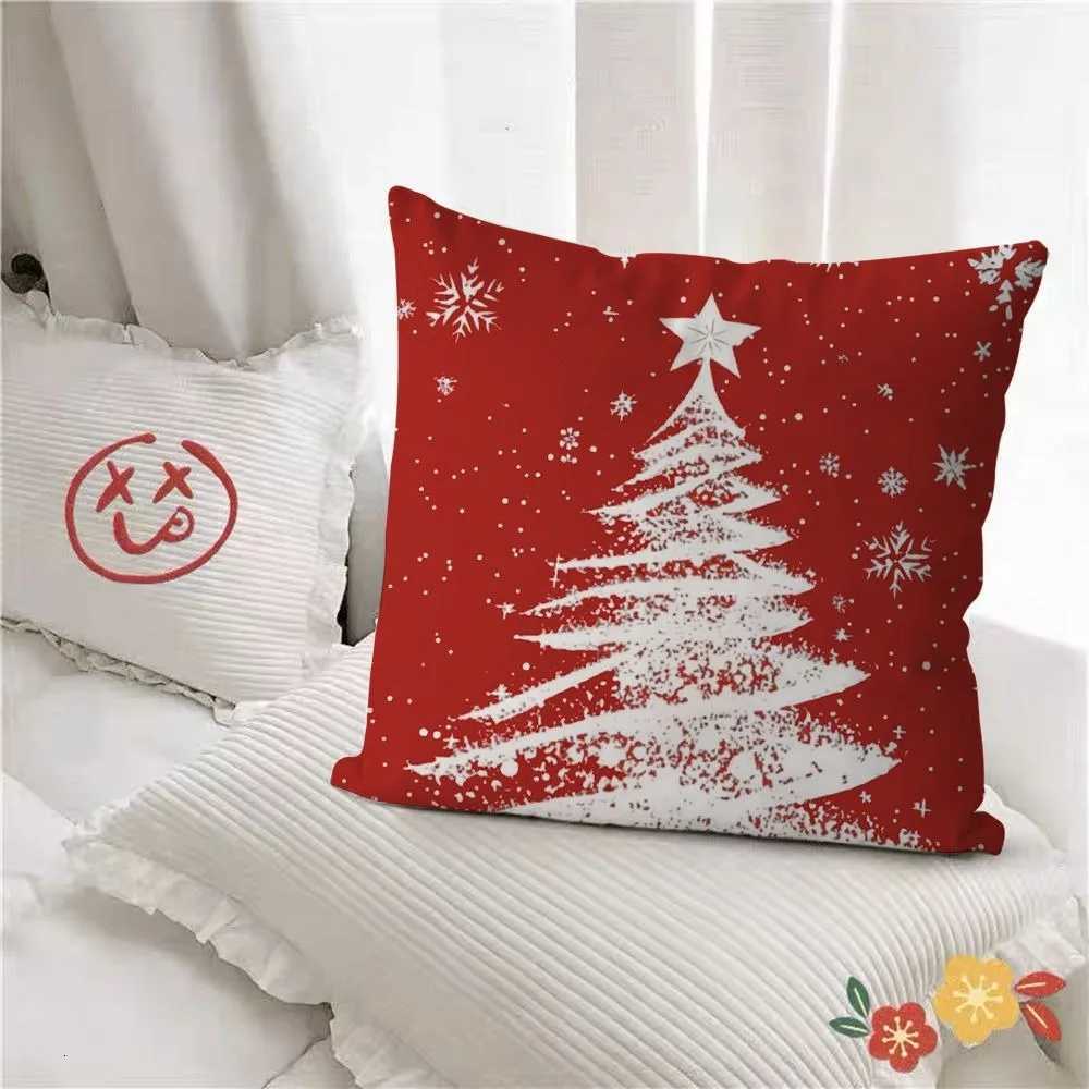 Pillow Case Cute Gingerbread Man Christmas Throw Cover Festive Home Decor Cushion Case C251028