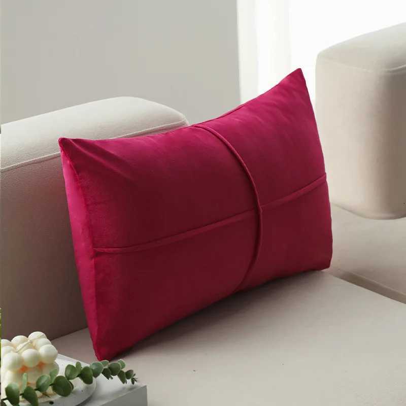 Pillow Case Cross Pattern case Living Room Sofa Cushion Cover Light Luxury Velvet Bedroom Bed Cushion Cover Backrests C251028