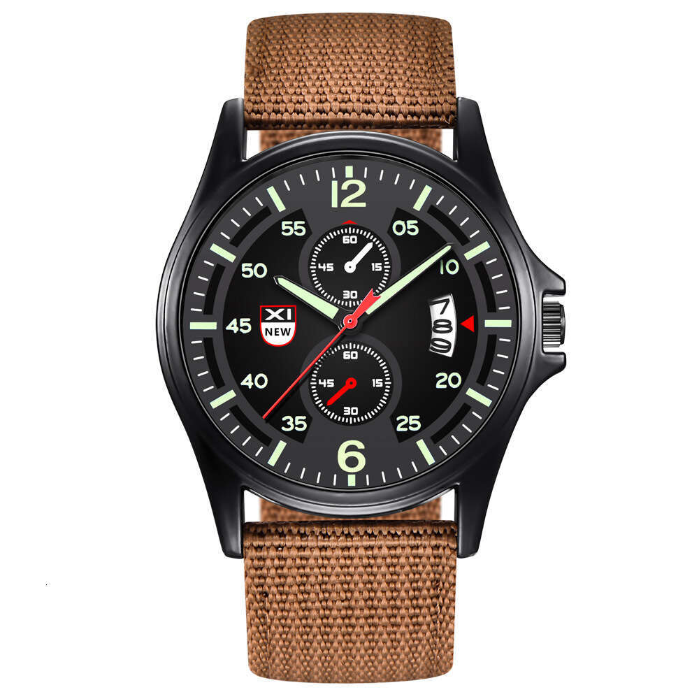 Brand New Men's Fashion Nylon Strap Sports Military Calendar Quartz Watch