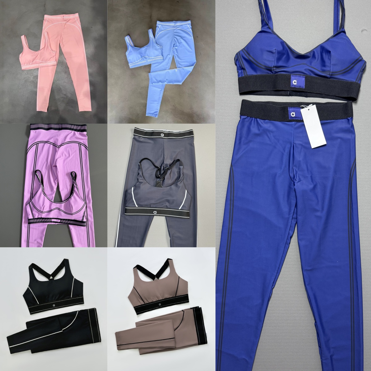 5A Yoga Set Seamless Tops Sports Heart Throb Bra+Leggings Workout Low Back Dance Yoga Outfits Summer Women's Running Fitness Pilates Muse Suit