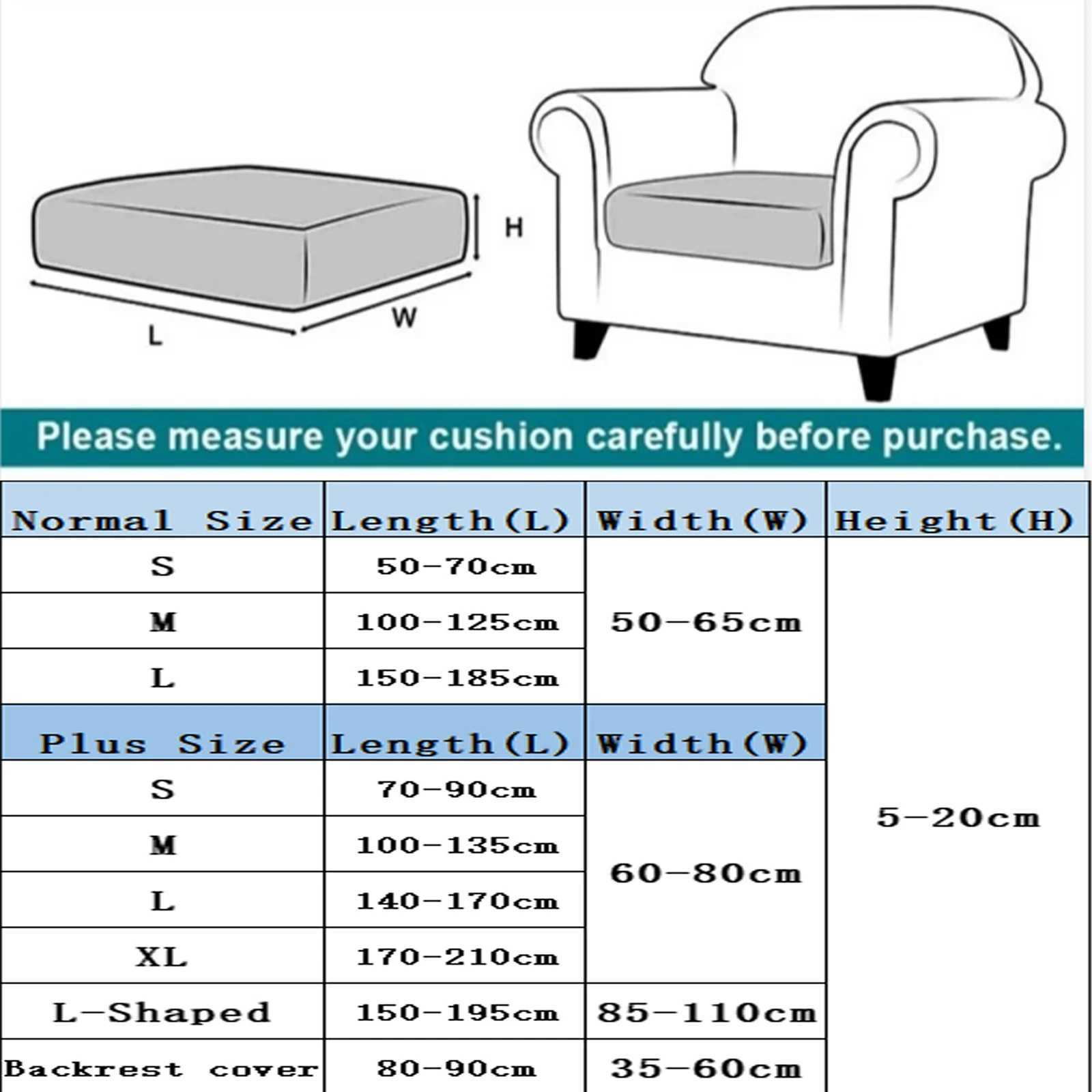 Thicken Taffel Velvet Seat Cushion Cover Elastic Jacquard Sofa Cover Adjustable Removable Furniture Protector for Pets Kids C251028