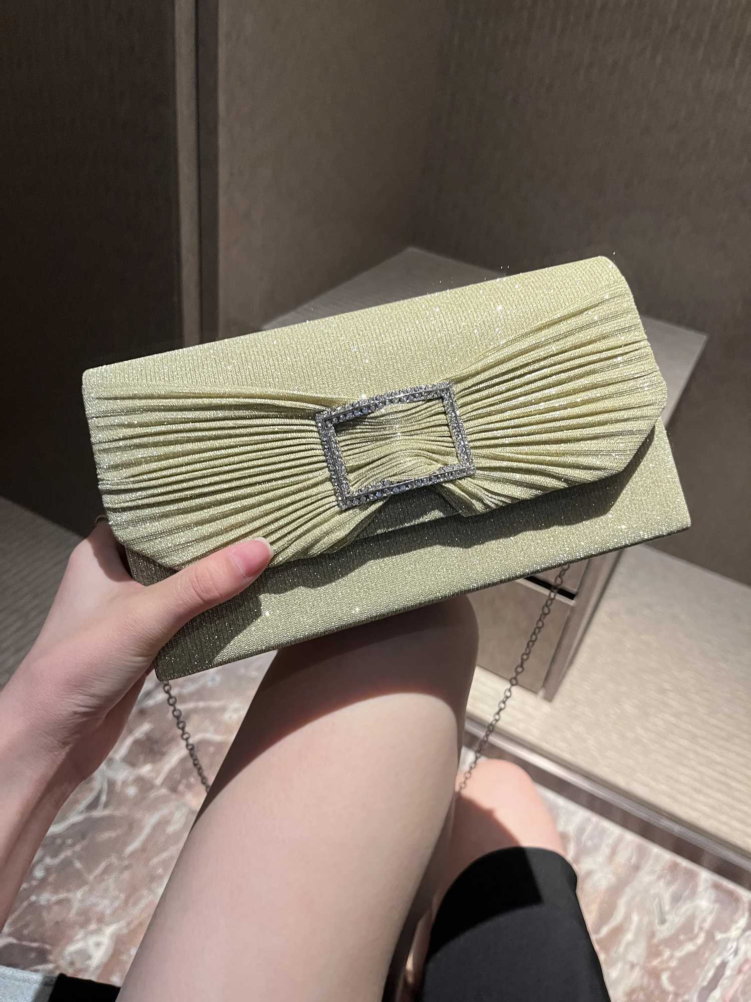 Elegant Rhinestone Dinner Shoulder Bag Exquisite Temperament Bridal Evening Dress Storage Fashion New Arrival H251027