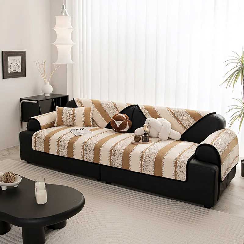 Winter Warm Sherpa Plush Sofa Slipcover Nonslip Soft Sofa Towel Couch Cushion Seat Cover for Living Room Modern Home Decoration C251028
