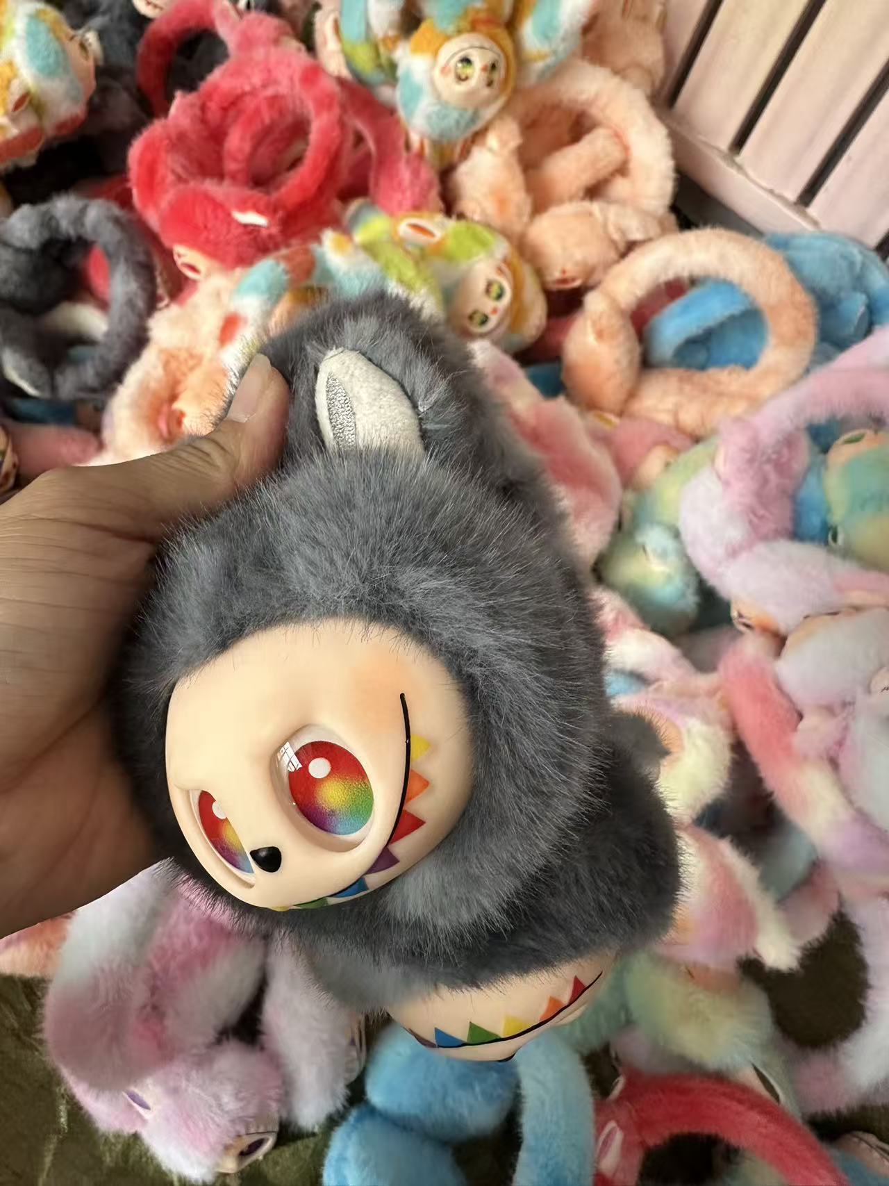 Kawaii Labubu Plush Earmuffs Ultra-Soft Monster Headband, Warm Winter Ear Protection, 10+ Candy Colors