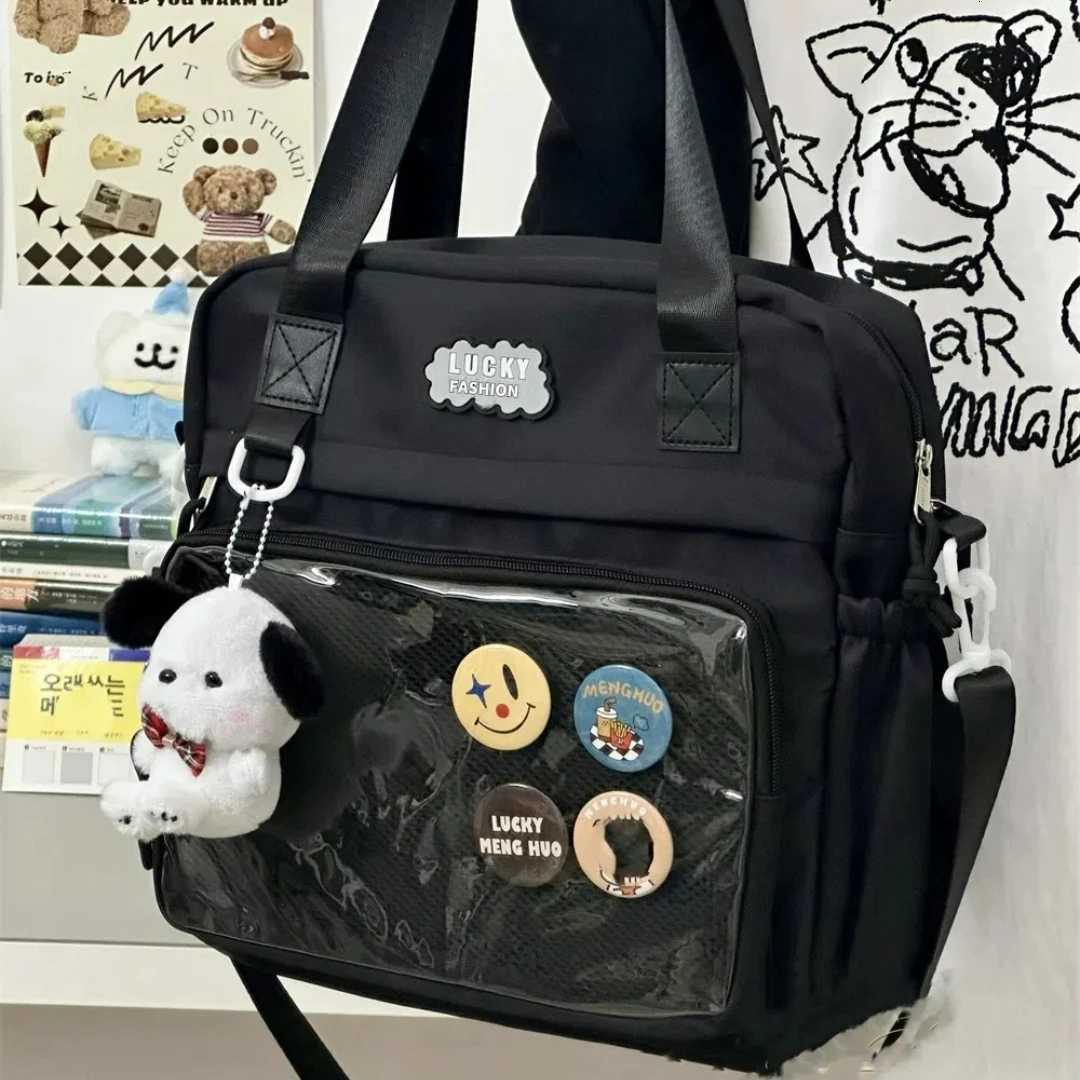 Ins College Style Girl Backpack Bag Large Capacity Cute Ita Bag Japanese Versatile Highvalue Single Shoulder Crossbody BagW251028