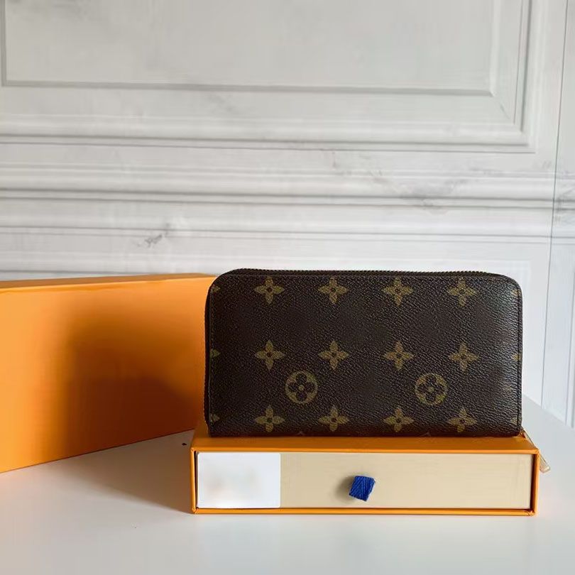 2025 New Luxury Wallet Unisex Uxury Wallet Fashionable Canvas Wallet Multiple Card Slots Snap Multicolor Blue ID Window Long Short