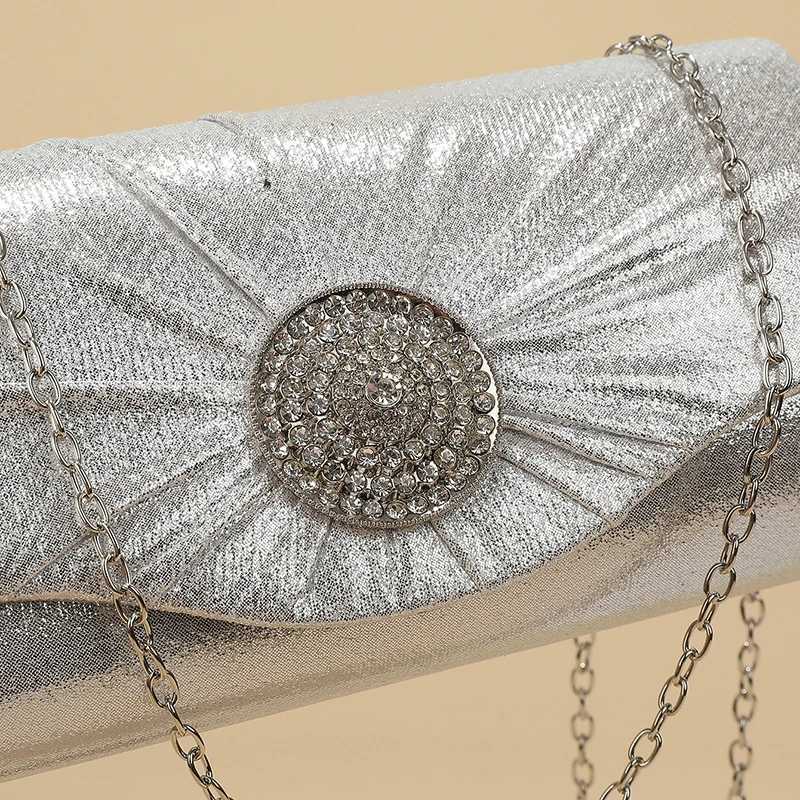 Elegant Diamond Floral Cellphone Clutch Bag for Women Unique Crystal Purse Designer Evening Bag Wedding Gift H251027